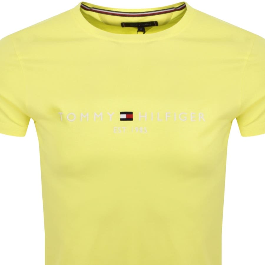 Tommy hilfiger yellow crew neck cheap
